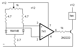 Differential temperature switch